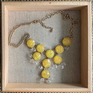 Yellow Opalescent Bubble Necklace